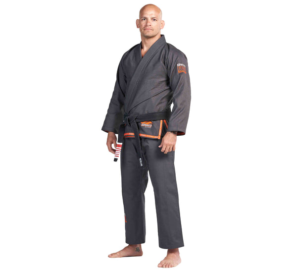 Suparaito BJJ Gi Dark Grey/Orange