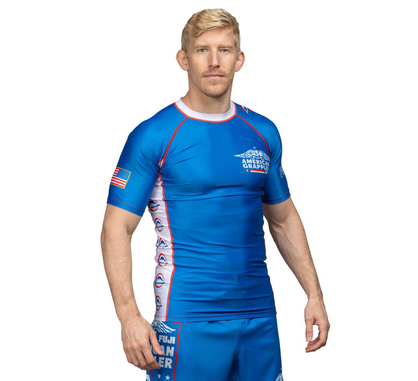 American Grappler Rashguard Blue