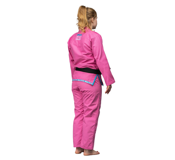 Suparaito Womens BJJ Gi Pink Blue