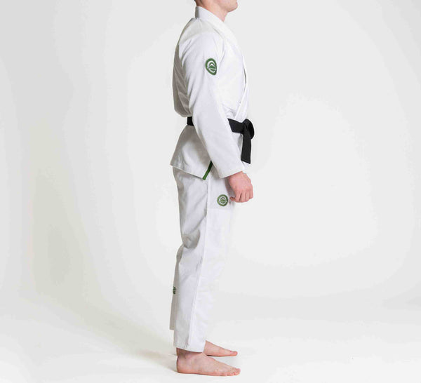 Flow-Tech BJJ Gi White/Green