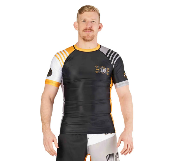 Linear Lockdown Rashguard Black/Orange