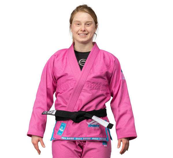 Suparaito Womens BJJ Gi Pink Blue