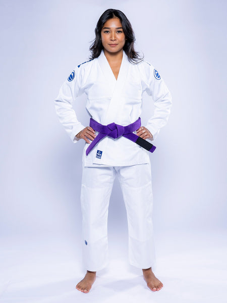 Womens Baseline 2.0 Slim Fit BJJ Gi White Navy