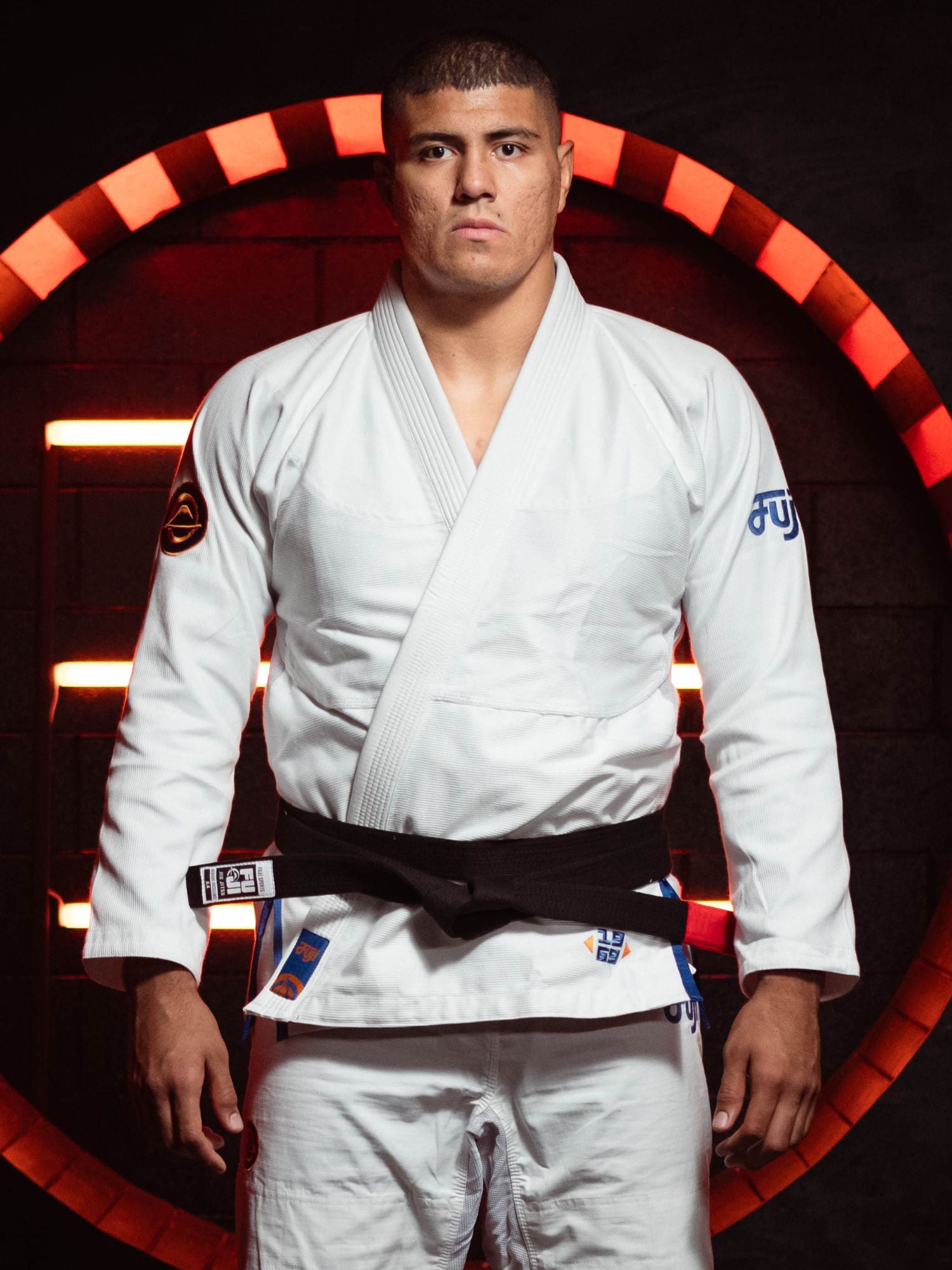 Flow-Tech BJJ Gi White/Navy/Orange