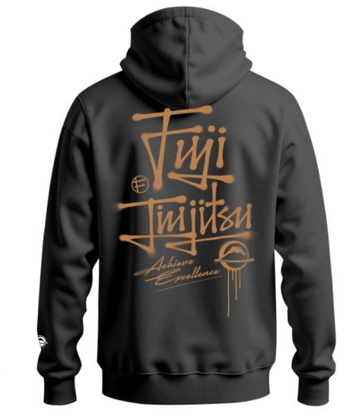 Japanese Street Art Hoodie Black