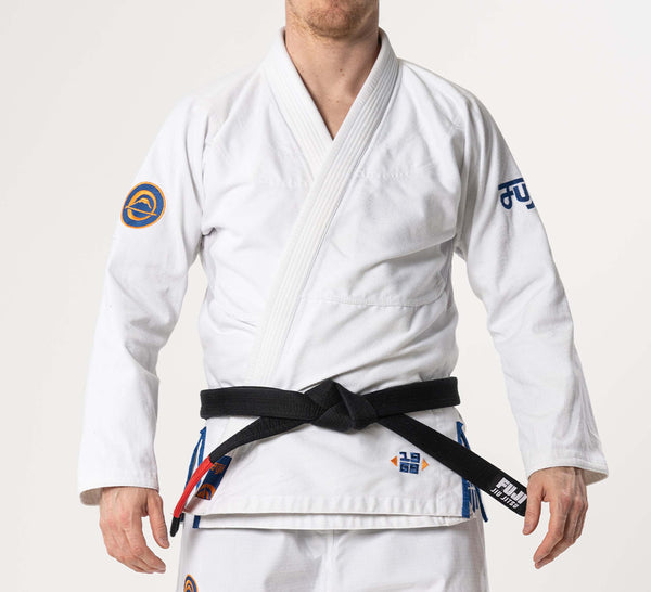 Flow-Tech BJJ Gi White/Navy/Orange