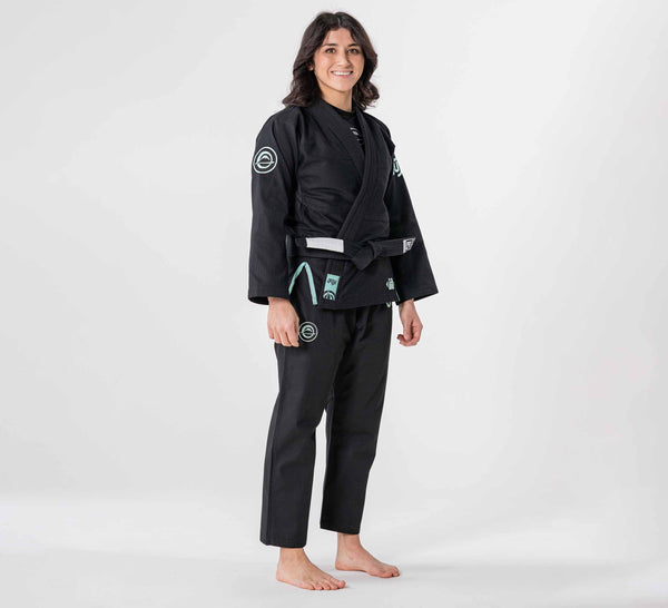 Womens Flow-Tech BJJ Gi Black/Mint