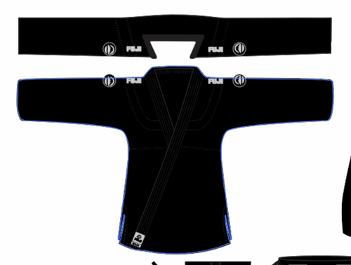 Womens Baseline 2.0 Slim Fit BJJ Gi Black Mint