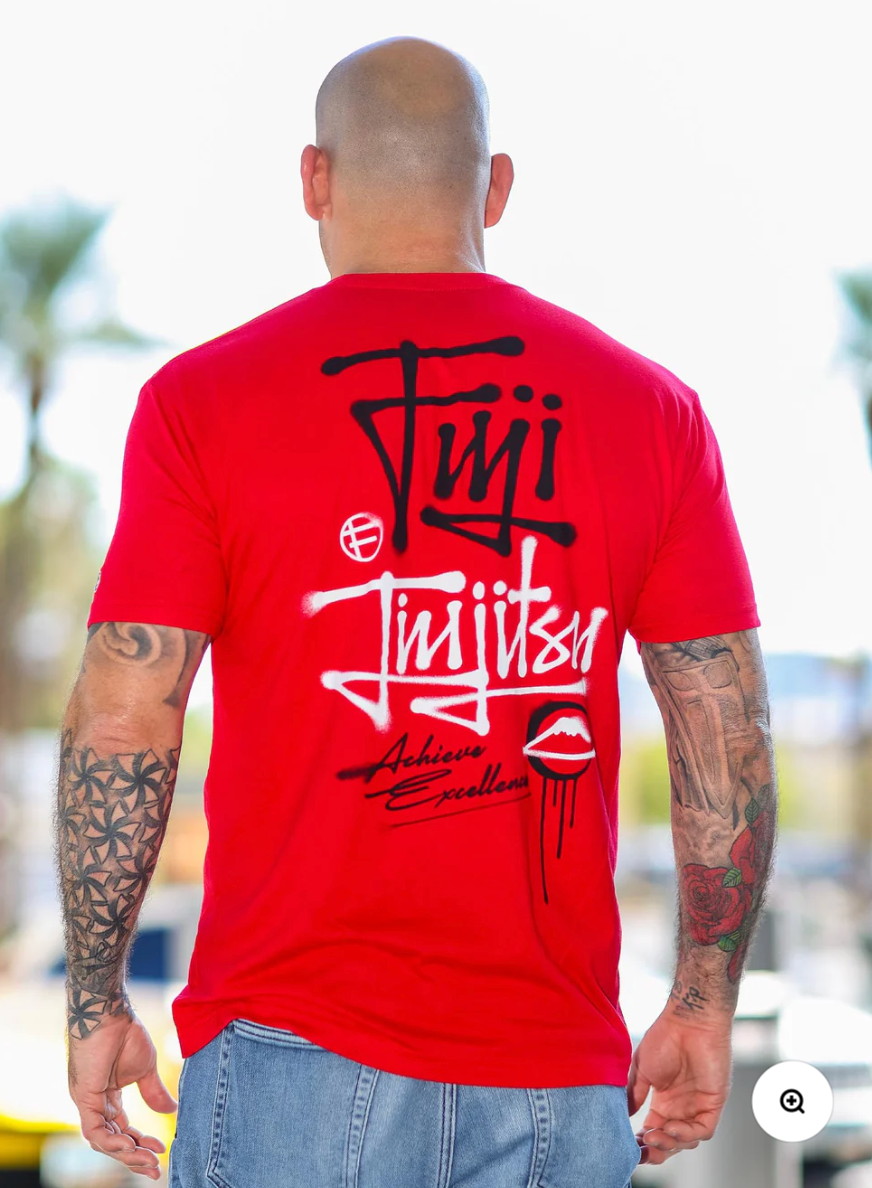 Japanese Street Art Shirt Black Red