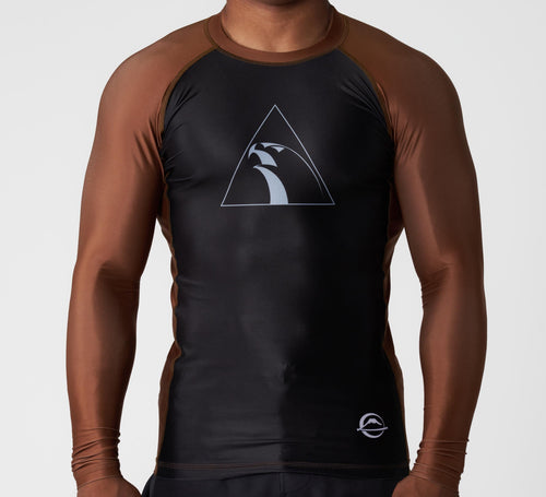 FUJI x Alliance Ranked Long Sleeve Rashguard Brown