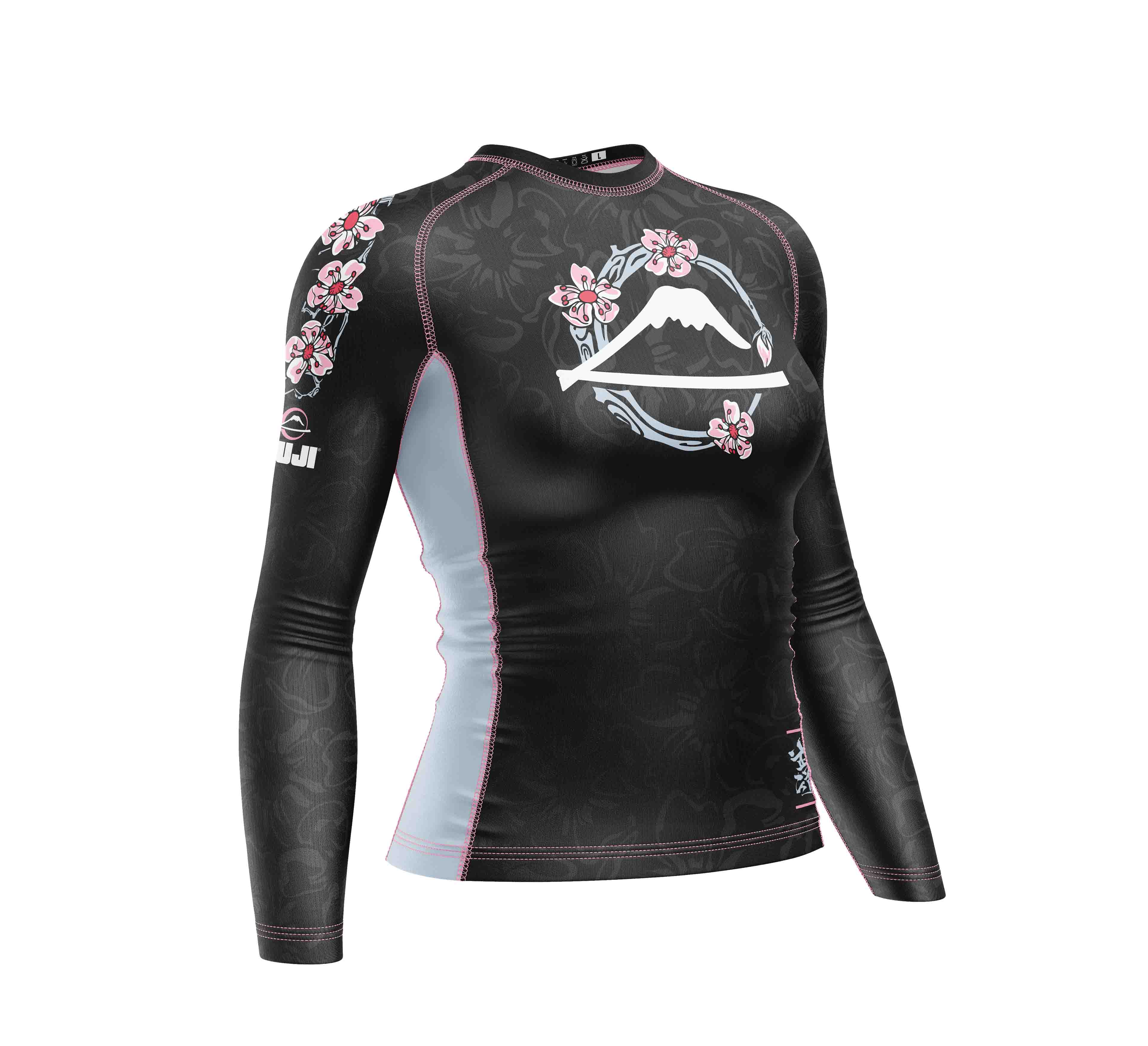 Womens Blossom Rashguard Black/Pink