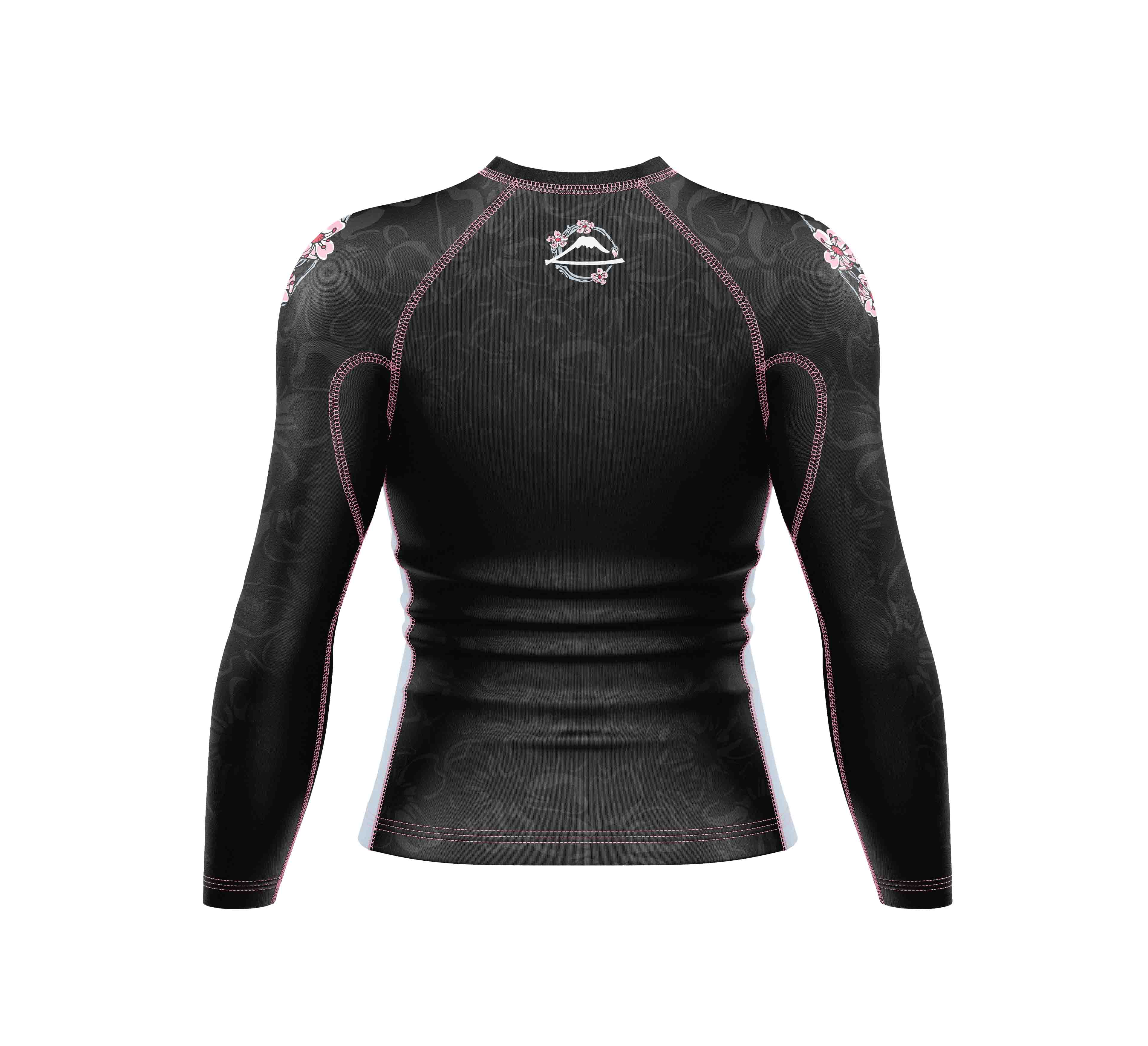 Womens Blossom Rashguard Black/Pink