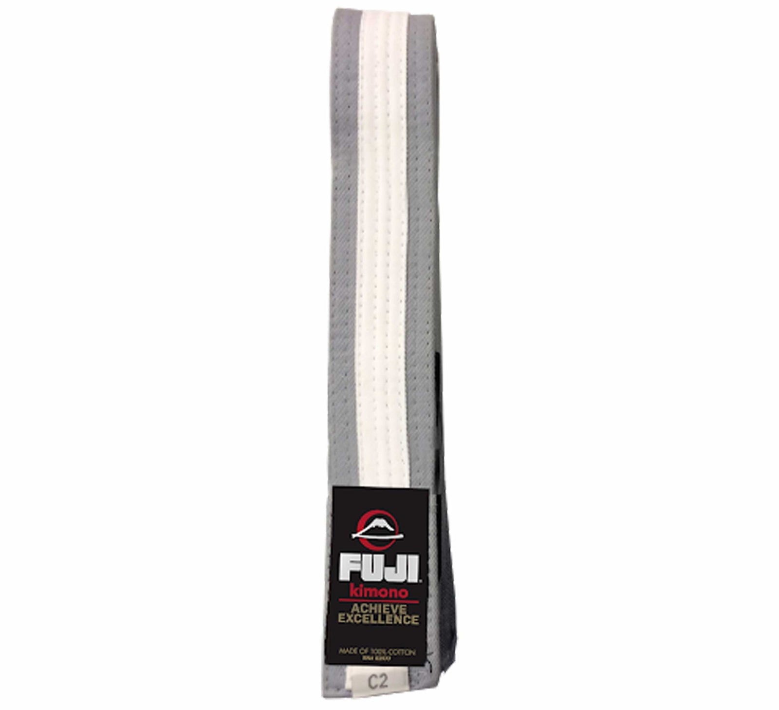 Kids Jiu Jitsu Belt Grey/White