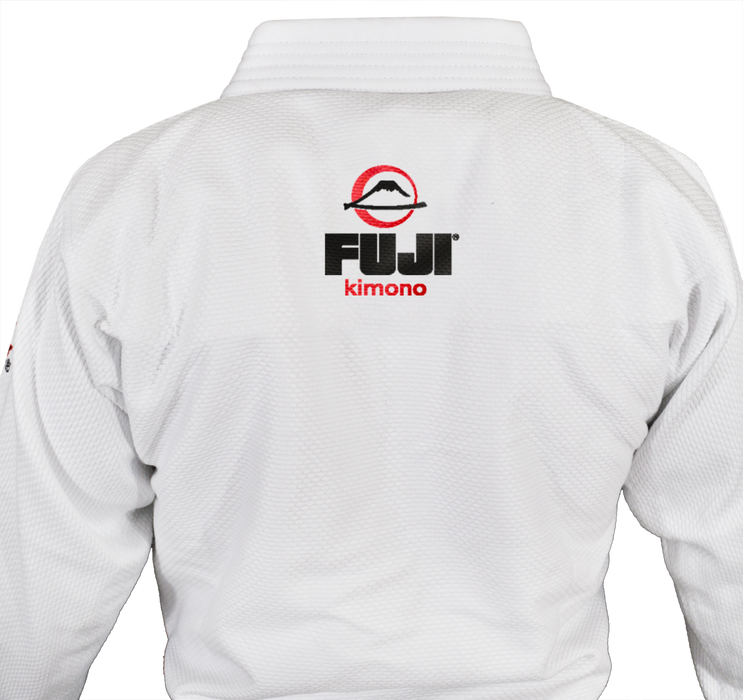 Fuji sports All Around BJJ Gi beginner white back stitching logo