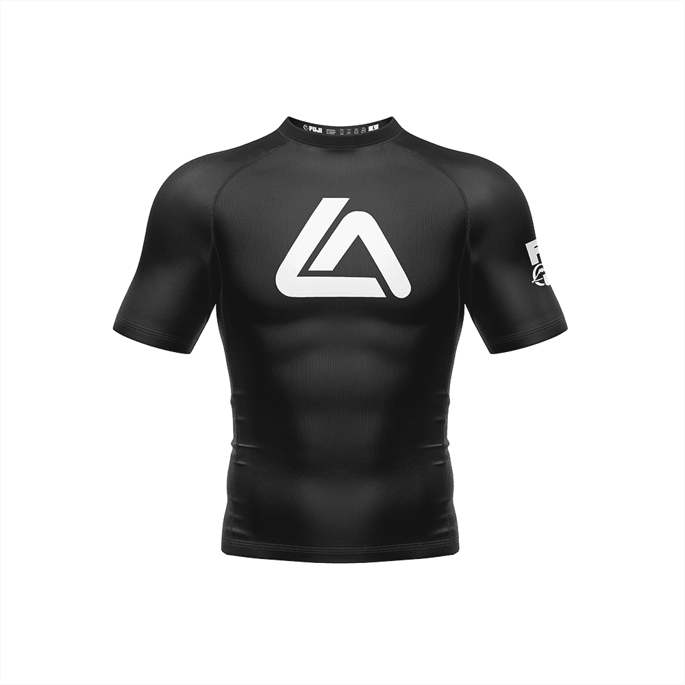 Roger Gracie Jiu Jitsu Ranked Short Sleeve Rashguard White